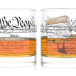 Load image into Gallery viewer, U.S. Constitution Rocks Glass Pair