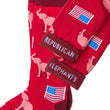 Load image into Gallery viewer, Republican Elephants Carded Cotton Sock by Alynn