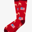Load image into Gallery viewer, Republican Elephants Carded Cotton Sock by Alynn