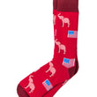 Load image into Gallery viewer, Republican Elephants Carded Cotton Sock by Alynn
