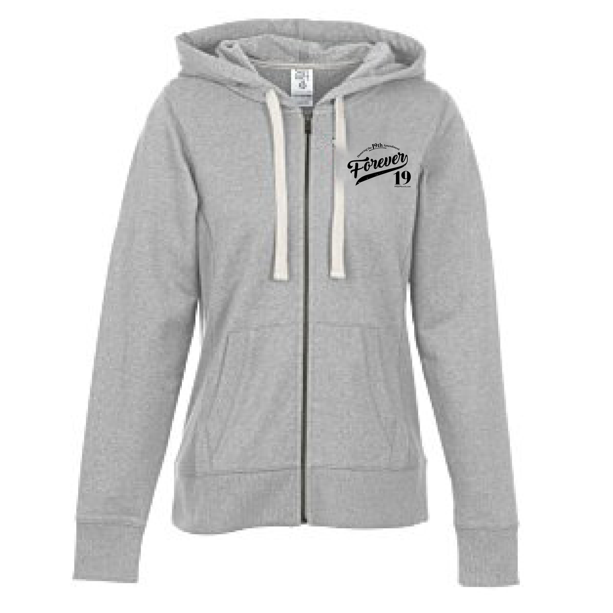 Forever 19 Baseball Logo Full-Zip Hoodie - Main Image