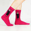 Load image into Gallery viewer, RBG Dissent Pink Crew Socks Medium