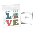 Load image into Gallery viewer, LOVE Books Vinyl Sticker: Packaged Stickers