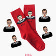 Load image into Gallery viewer, RBG Red Ankle Socks Medium