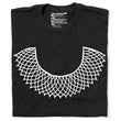 Load image into Gallery viewer, RBG Ruth Bader Ginsburg Dissent Collar T-Shirt: Standard Large - Black
