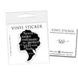 Load image into Gallery viewer, The Power of a Girl with a Book Vinyl Sticker: Packaged Sticker