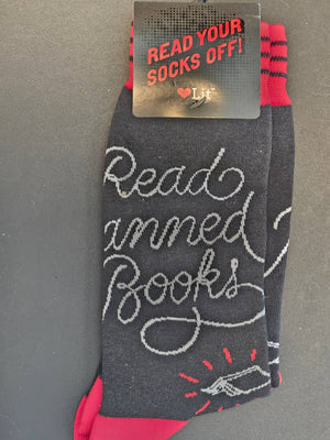 Read Banned Books Socks (LoveLit Book Theme)