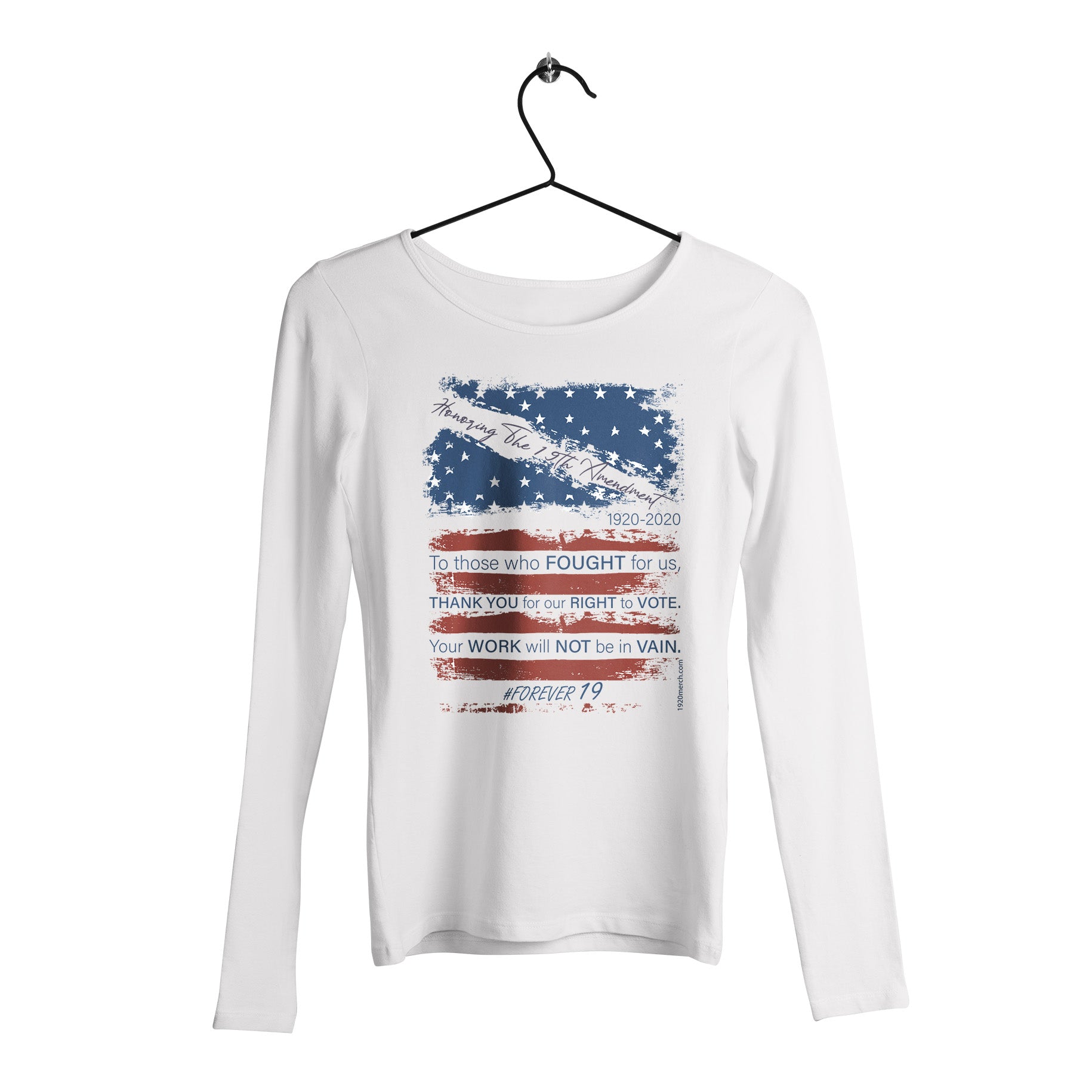 1920 Letter Blue and Red - Long Sleeve