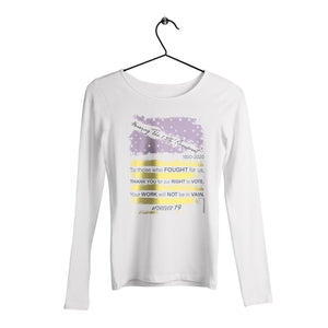 1920 Letter Purple and Yellow - Long Sleeve