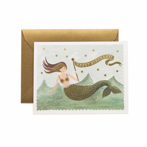 Vintage Mermaid Birthday Card