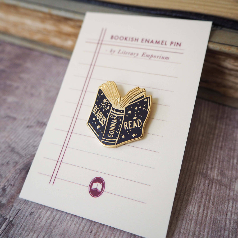 Readers Gonna Read - Book Lover Enamel Pin Badge - Reading