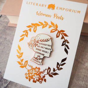 Sappho Poetry Enamel Pin Badge - Women Poets Collection