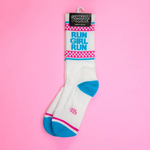 Run Girl Run Gym Crew Socks