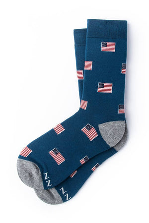 Together We Stand Women's Sock -  Navy Blue Carded Cotton