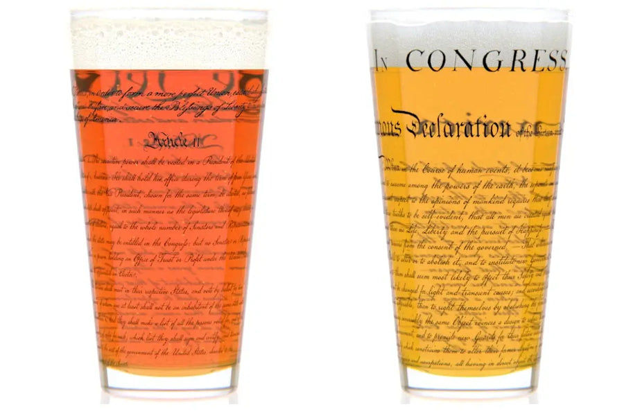 Constitution and Declaration Pint Glass Pair