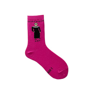 RBG Dissent Pink Crew Socks Medium