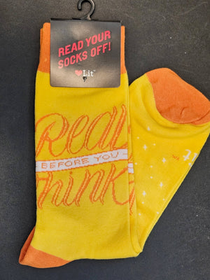 Read Before You Think Socks (LoveLit Book Theme)