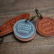Load image into Gallery viewer, American Flag Leather Keychain
