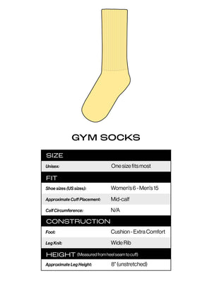 Here Comes Trouble Gym Crew Socks