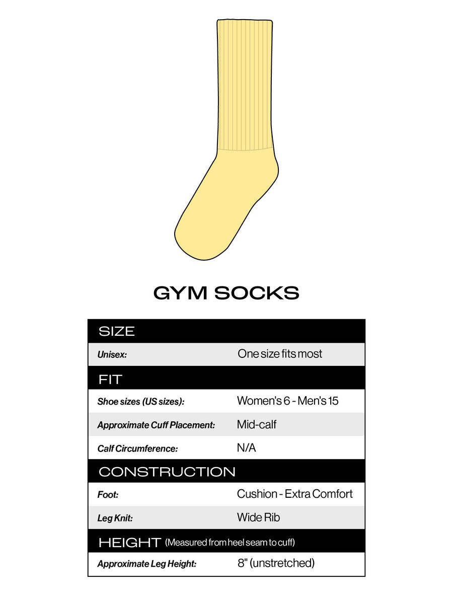 Here Comes Trouble Gym Crew Socks