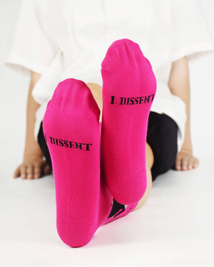 RBG Dissent Pink Crew Socks Medium