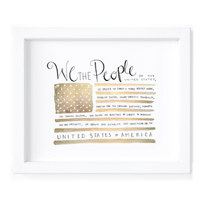 We The People, U.S. Constitution - 8x10 Fine Art Print