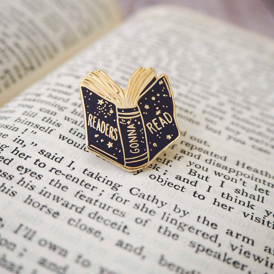 Readers Gonna Read - Book Lover Enamel Pin Badge - Reading