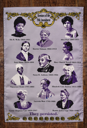 19th Amendment Heroines Tea Towel